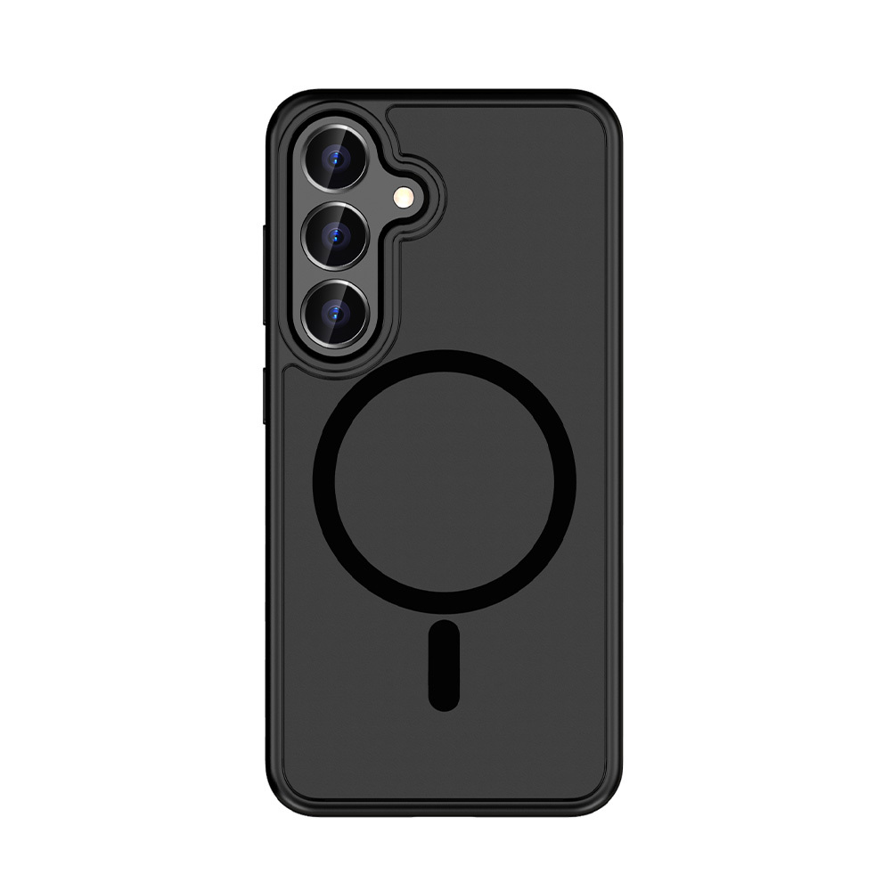 Rock Guard Touch Matte Series Magnetinis Dėklas telefonui Samsung Galaxy S25 juodas