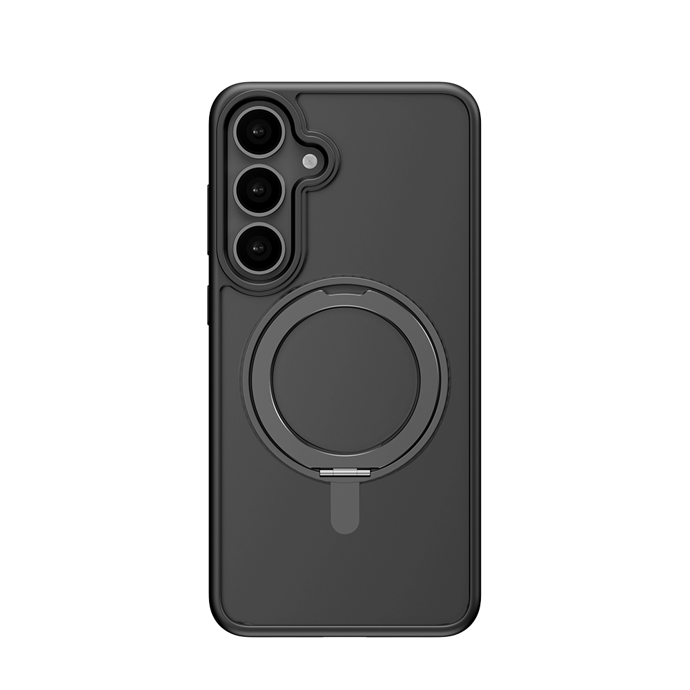 Rock Sukiojamas stovas Soft Touch Series Magnetinis skirtas Samsung Galaxy S25 juodas