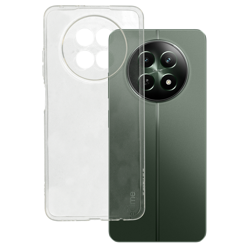 Itin plonas 1mm dėklas telefonui Realme 12 5G permatomas