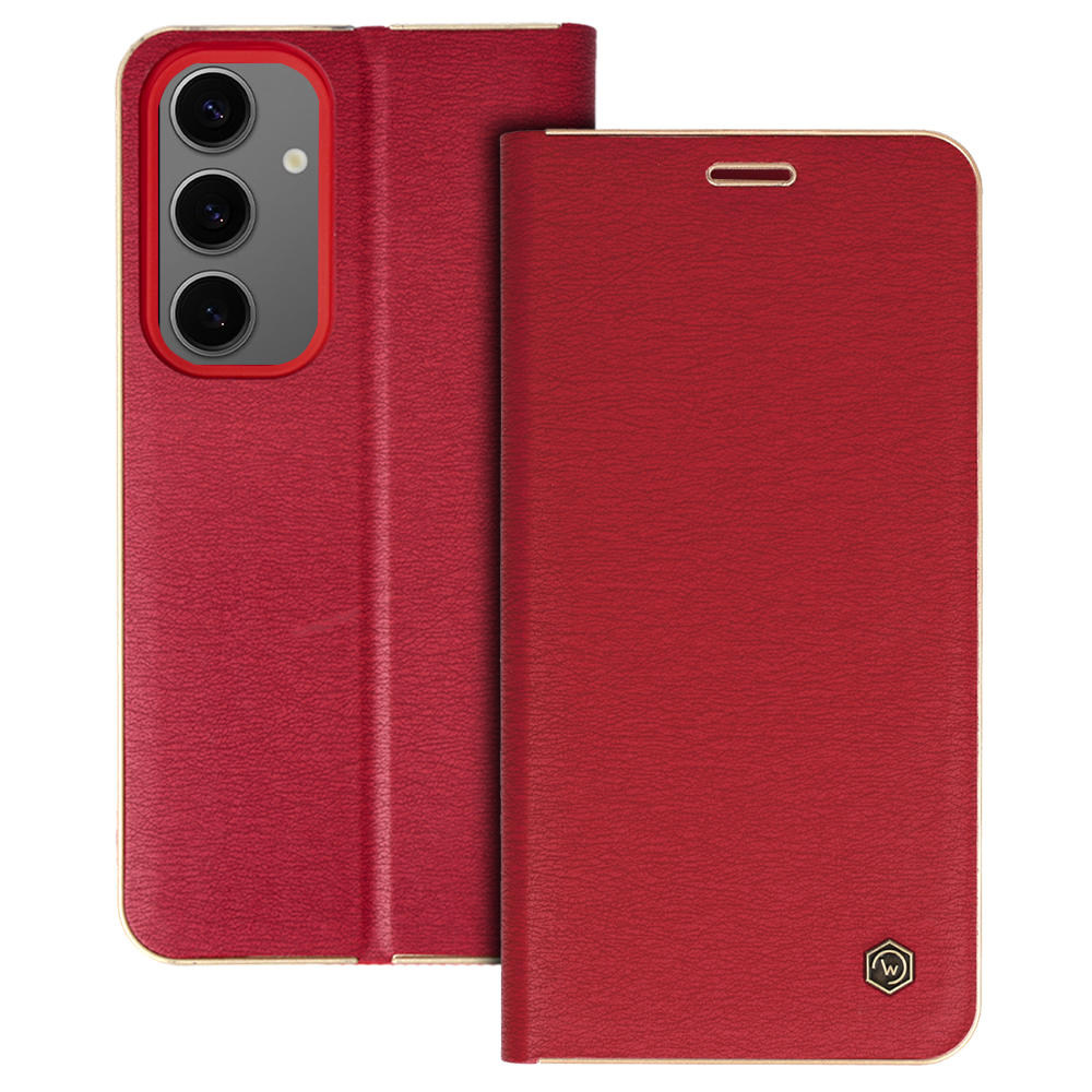 Wonder Frame dėklas telefonui Samsung Galaxy S24 raudonas