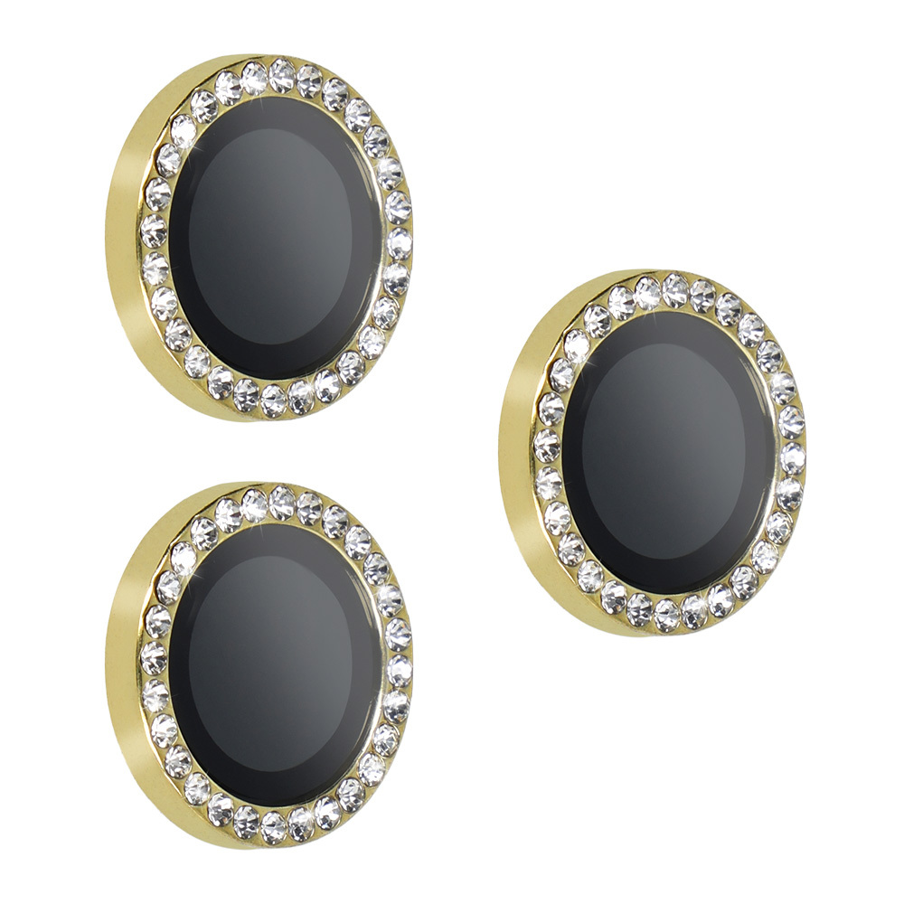 Temperuotas stiklas HARD DIAMOND kamerai (objektyvui) iPhone 17 Pro/17 Pro Max aukso spalvos, 3 vnt.