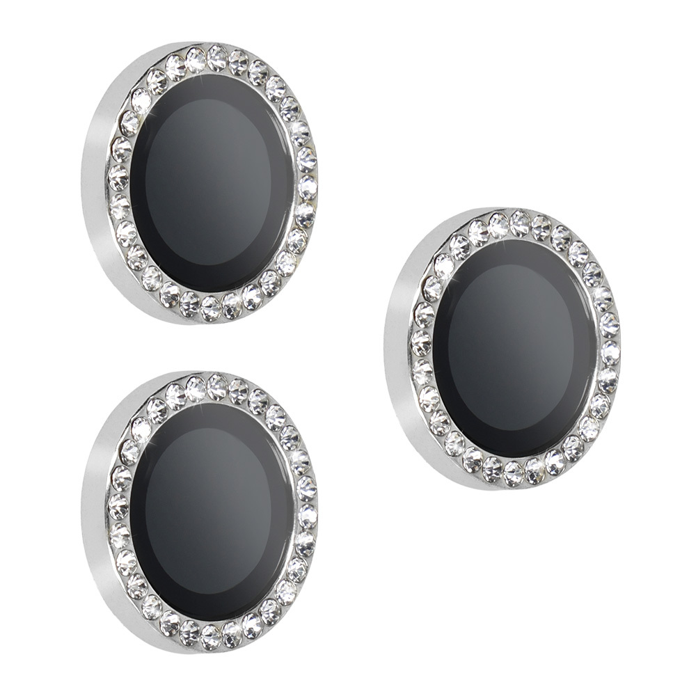 Temperuotas stiklas HARD DIAMOND kamerai (objektyvui) iPhone 17 Pro/17 Pro Max sidabro spalvos, 3 vnt.