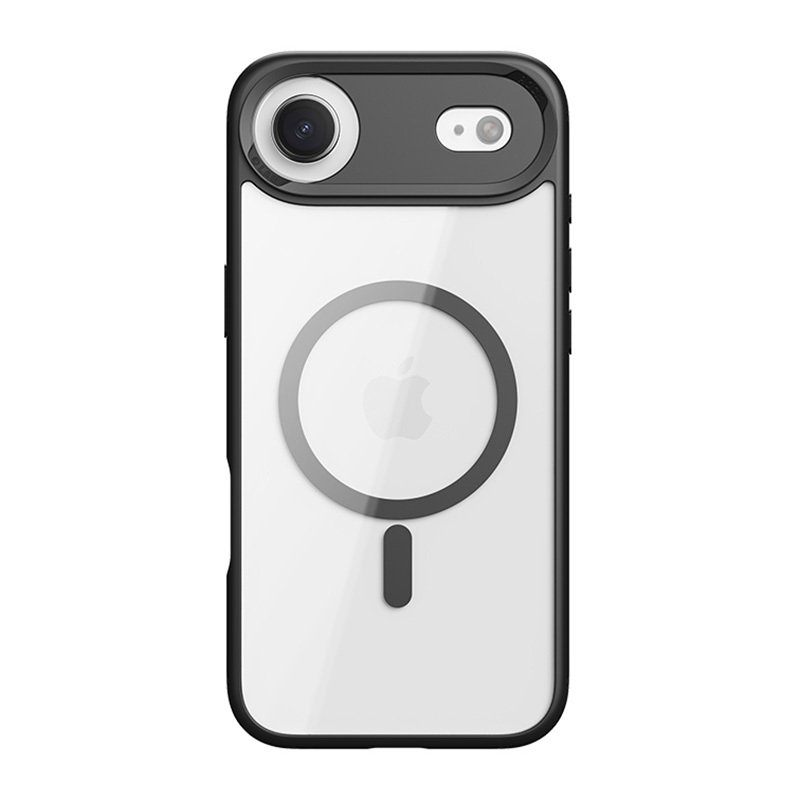 Rock Guard Objektyvo Apsauga Serijos Magnetinis Dėklas Iphone 17 Air permatomas-juodas
