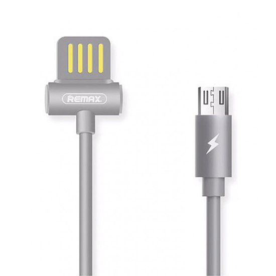 REMAX kabelis Waist Drum RC-082m - USB į Micro USB - pilkas