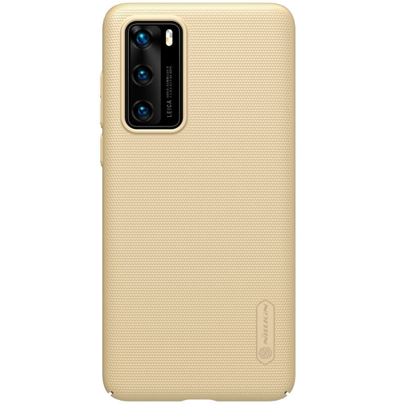 Dėklas telefonui Nillkin Super Frosted Shield Huawei P40 auksinis