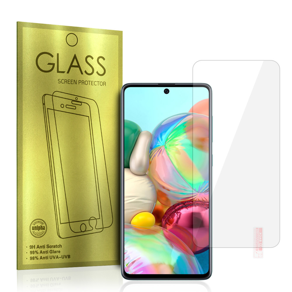 Apsauginis stiklas auksinis SAMSUNG GALAXY A71