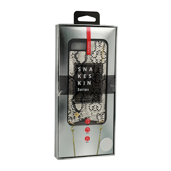Dėklas SNAKE odinis IPHONE XS MAX baltas