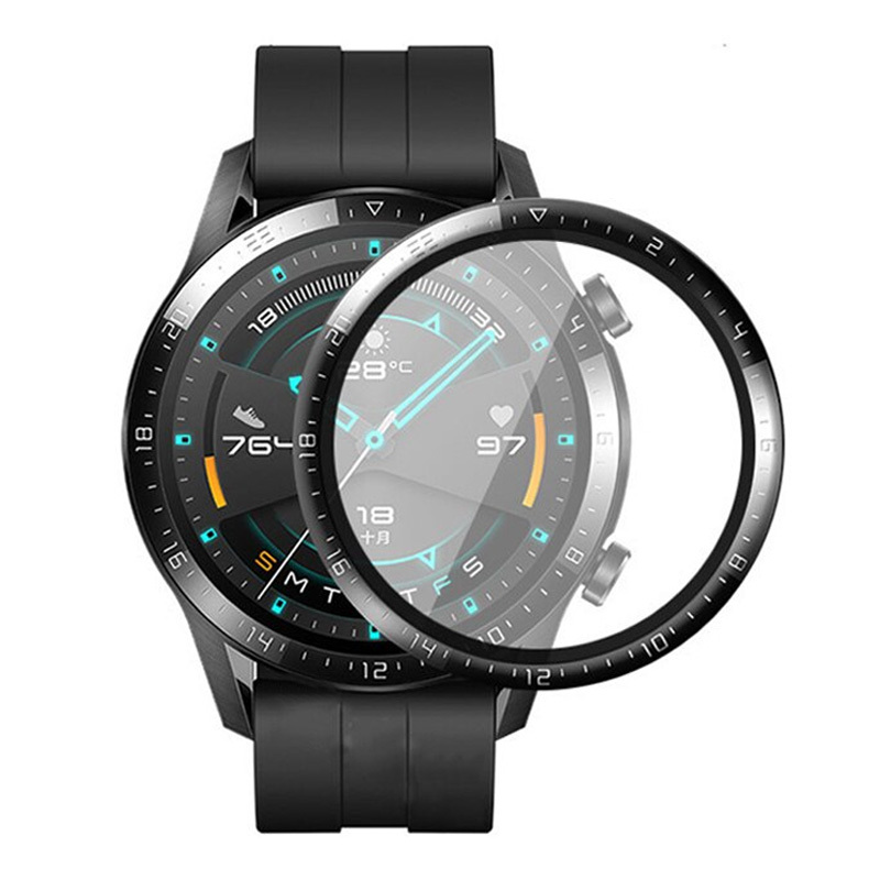 Grūdintas stiklas akrilinis pilnas klijavimas Huawei Watch GT2 46mm