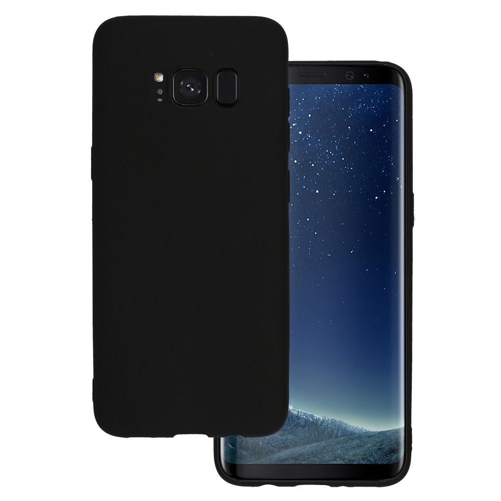 Matinis galinis dėklas Samsung Galaxy S8 juodas