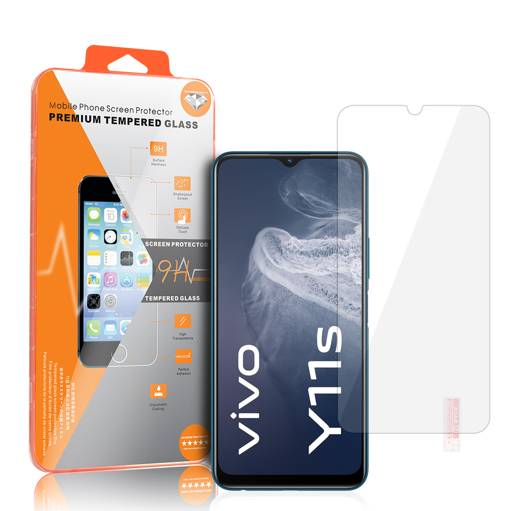 Apsauginis stiklas (m) - oranžinis VIVO Y11S/Y20S/OPPO A18/A38/A58 5G/SAMSUNG A13 4G/5G/MOTO E13/REALME C21Y