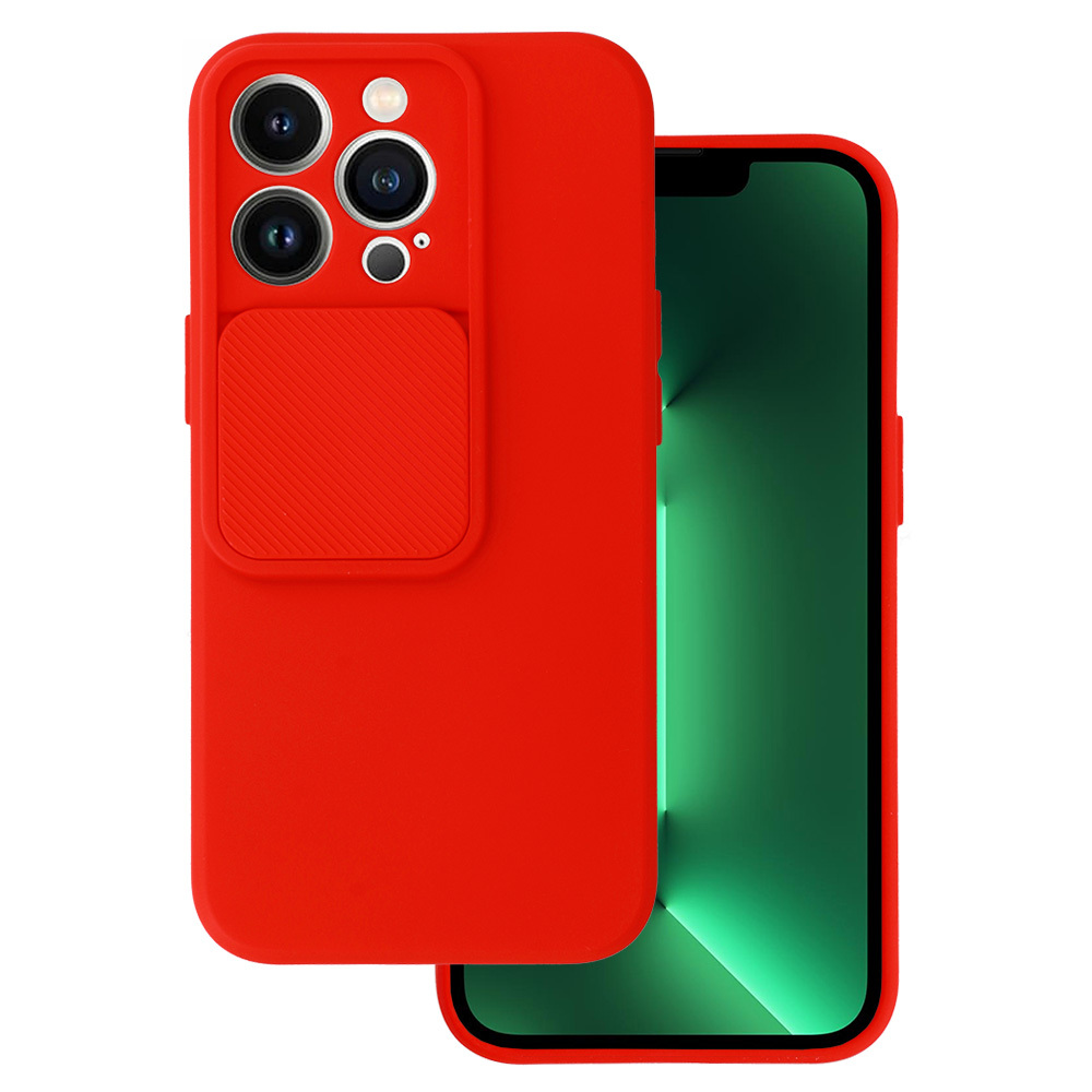 Dėklas telefonui Camshield Soft Iphone 13 Pro raudonas