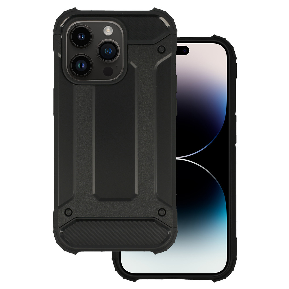 Armor Carbon dėklas telefonui Iphone 14 Pro Max Juoda