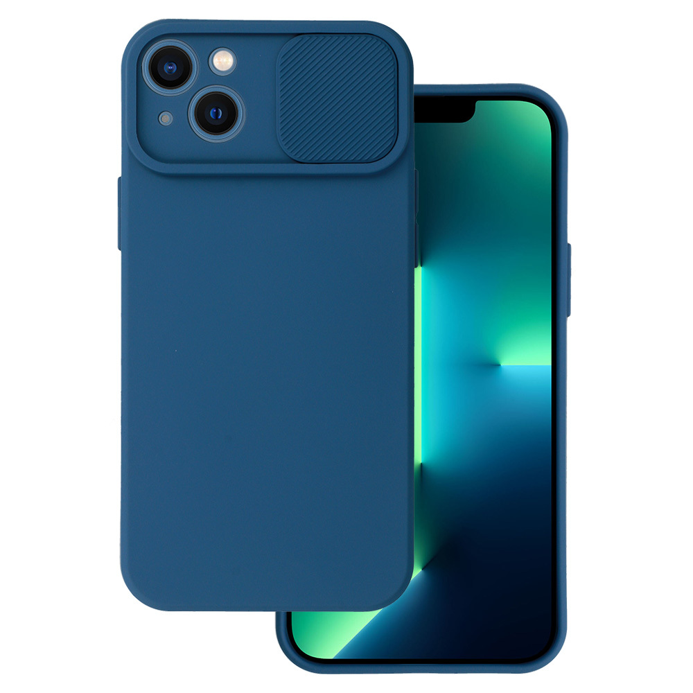 Camshield Soft dėklas telefonui Iphone 14 Plus - tamsiai mėlyna