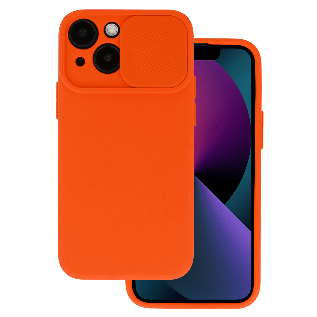 Camshield Soft dėklas telefonui Iphone 14 Plus - oranžinė