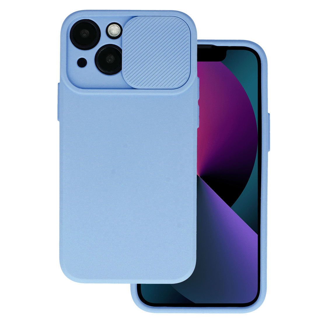 Dėklas telefonui Camshield Soft iPhone 14 Pro Max šviesiai violetinis (m)