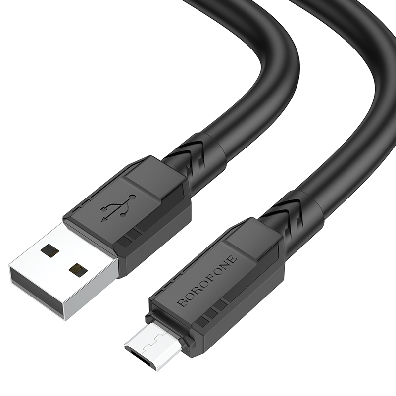 Kabelis BX81 Goodway - USB uz Micro USB - 2,4A, 1 metro ilgio juodas