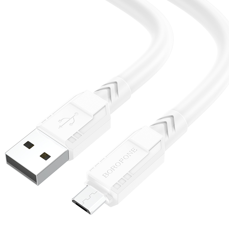 Borofone Kabelis BX81 Goodway - USB į Micro USB - 2,4A 1 metras baltas