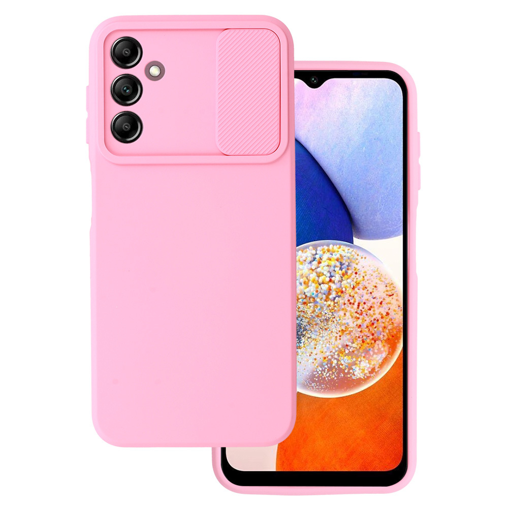 Camshield Soft dėklas telefonui Samsung Galaxy A14 4G/5G - šviesiai rožinė
