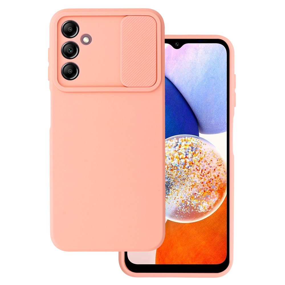 Camshield Minkštas dėklas telefonui Samsung Galaxy A14 4G/5G - rožinis
