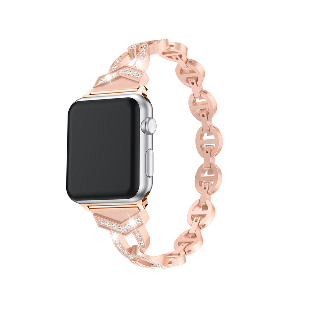Laikrodžio apyrankės kilpa (f) Apple Watch 42/44/45 dizainas 3 - rožinė (f)