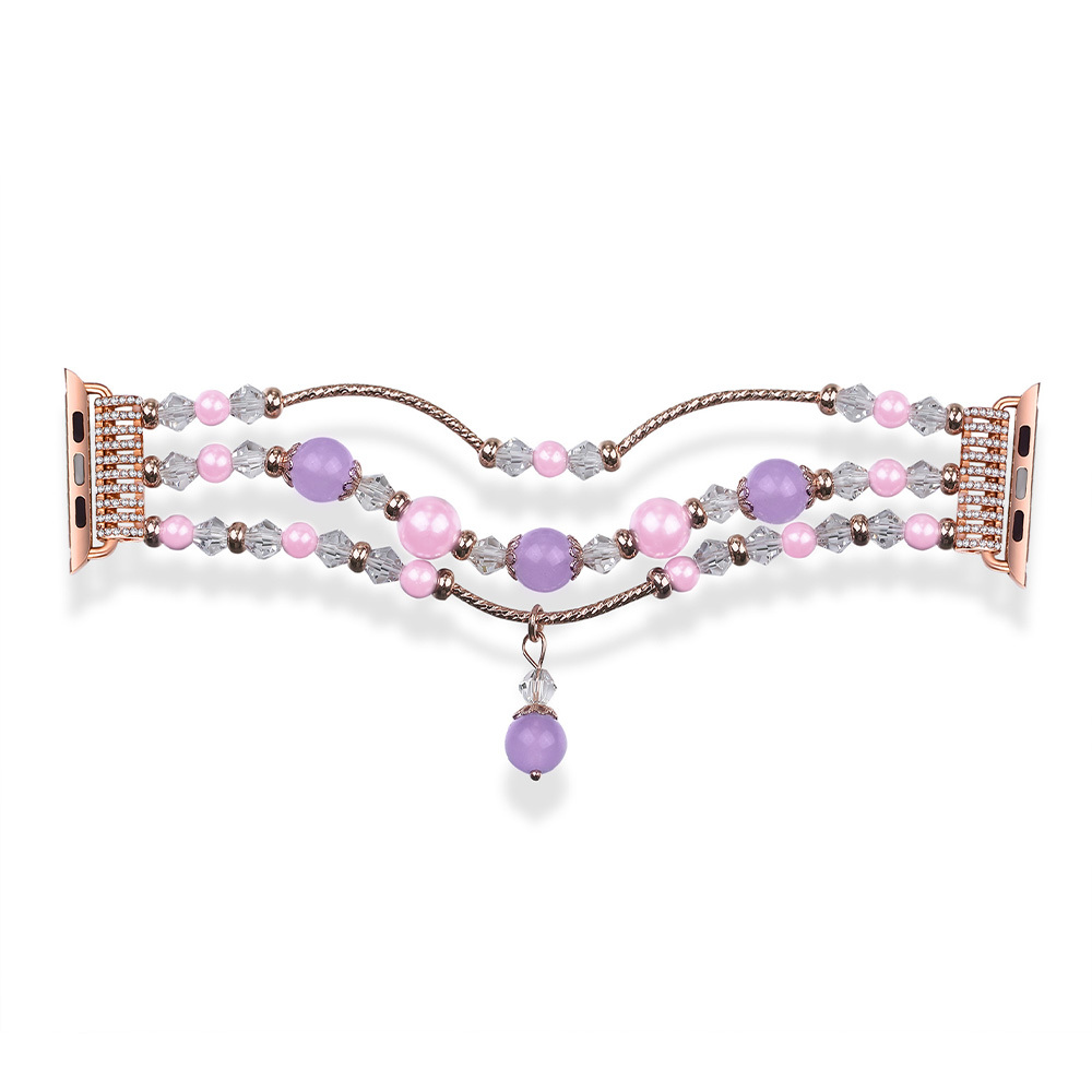 Apple Watch apyrankės kilpa 38/40/41 dizainas 4 auksinovioletinė