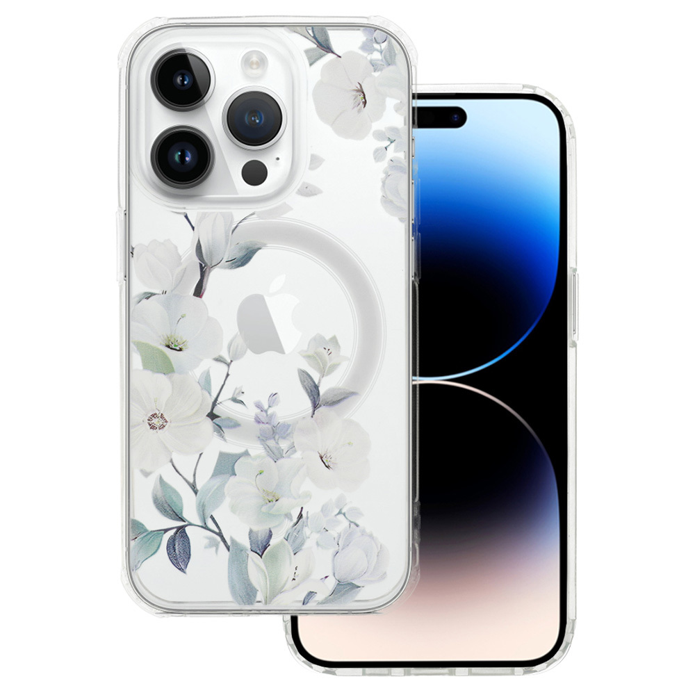 Tel Protect Gėlių Magnetinis dėklas telefonui Iphone 14 Pro dizainas 4