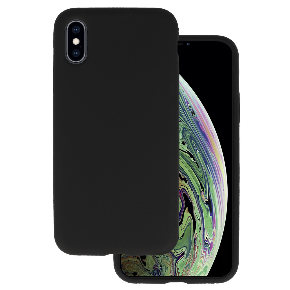 Dėklas telefonui Iphone X/XS silikoninis lengvas juodas