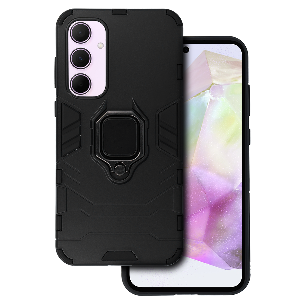 Dėklas telefonui Ring Armor SAMSUNG GALAXY A35 juodas