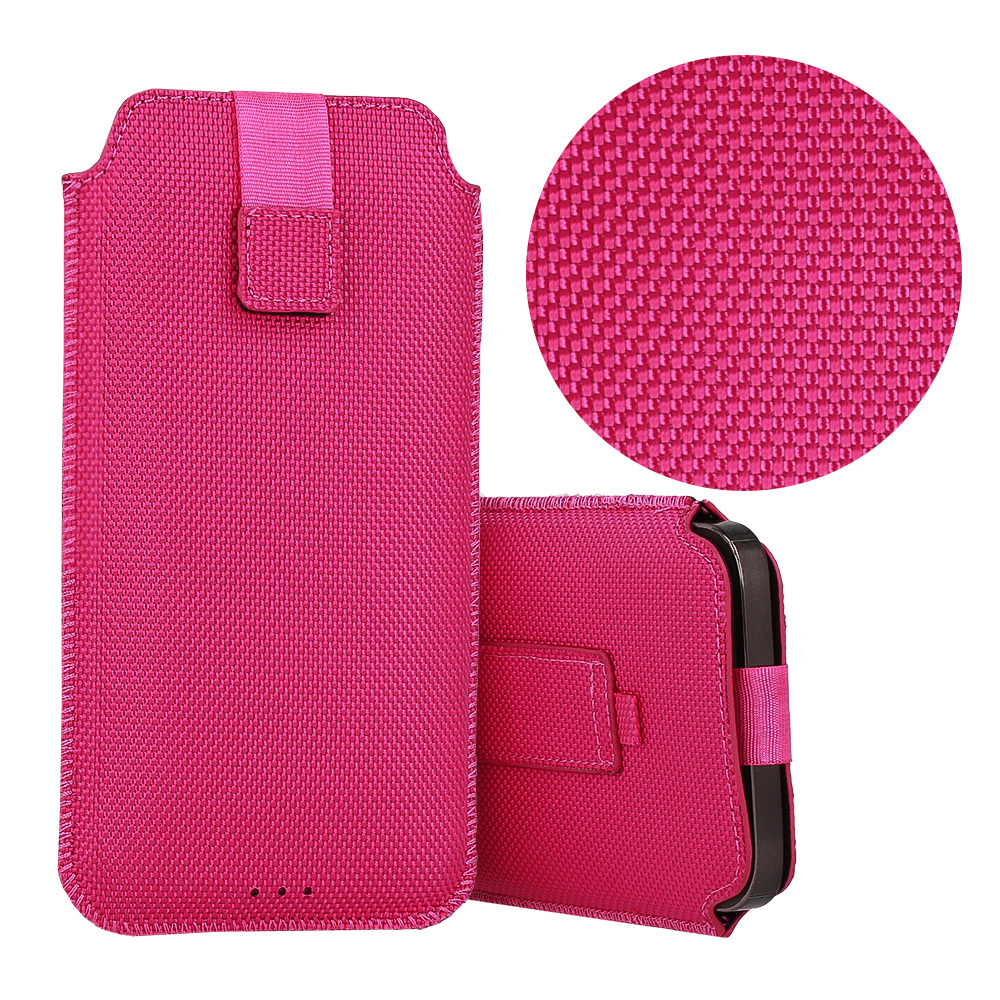 HIT Pouch Case (XL dydis) Iphone 15/15 Pro/Iphone 16/16 Pro/Samsung S24/S24 Plus/S25/S25 Plus/A53/A55 5G dizainas 2 rožinis
