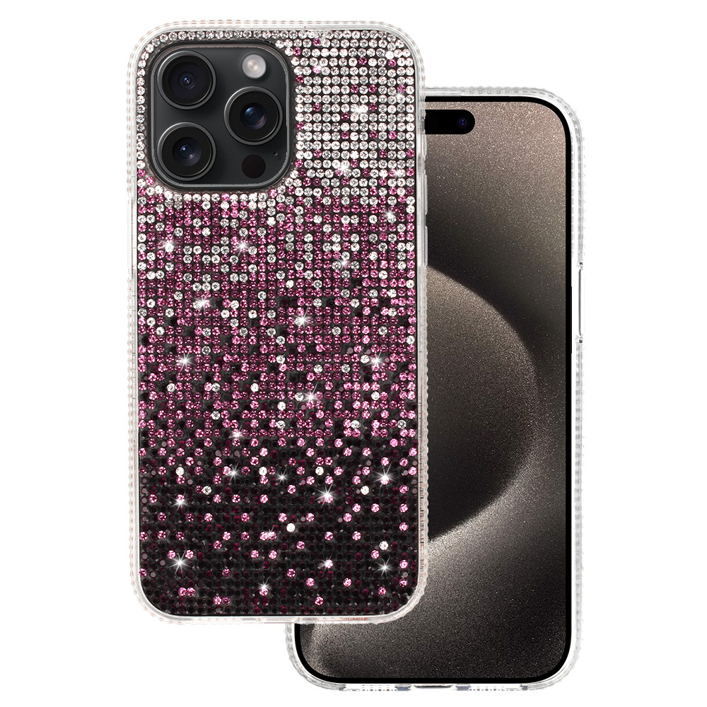 Tel Protect diamentinis dėklas telefonui iPhone 15 Plus bordo