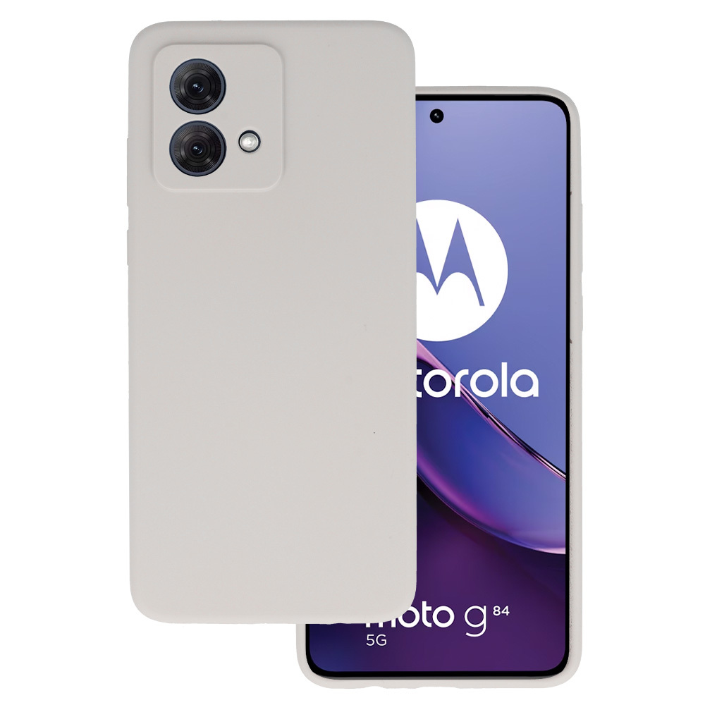 Silikoninis Lite dėklas telefonui Motorola Moto G84 5G titano spalva