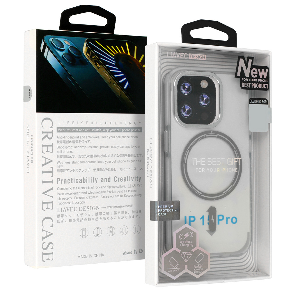 Smooth Feeling Magsafe Dėklas telefonui Iphone 13 Pro baltas