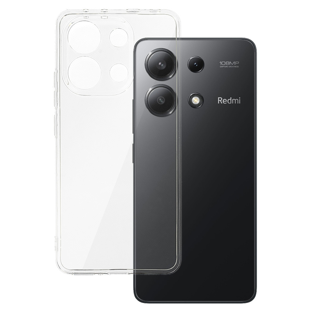 Galinė dėklas 2 mm tobulas XIAOMI REDMI NOTE 13 4G skaidrus