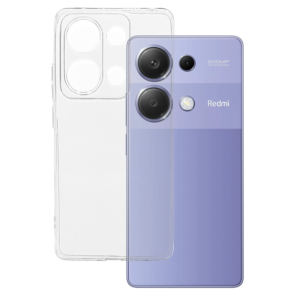 Itin skaidrus 1mm dėklas telefonui Xiaomi Redmi Note 13 Pro 4G permatomas