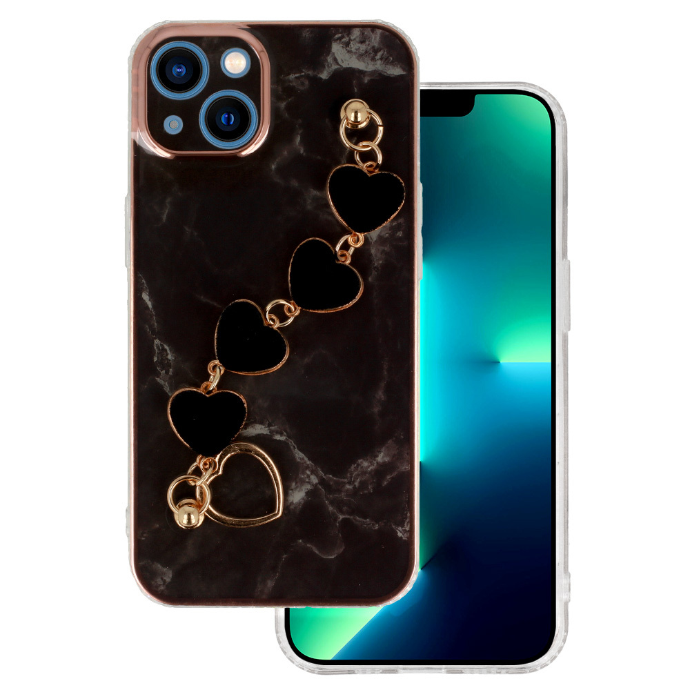 Trend dėklas telefonui Iphone 13 dizainas 6 juodas