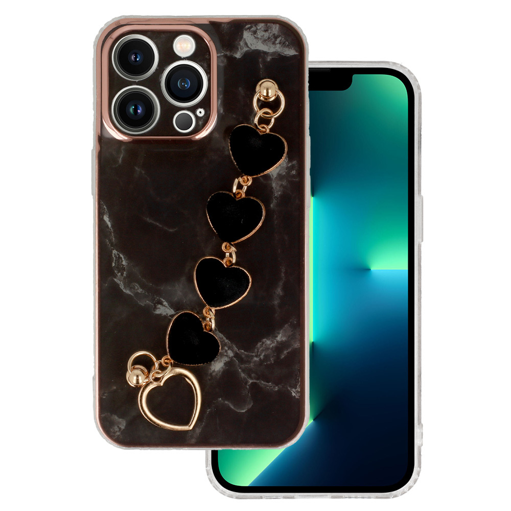 Dėklas telefonui Trend Case skirtas iPhone 13 Pro dizaino 6 juodas