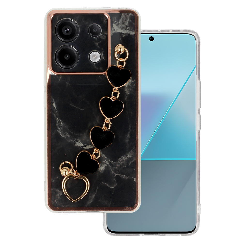 Dėklas telefonui Trend Case skirtas Xiaomi Redmi Note 13 5G dizaino 6 juodas