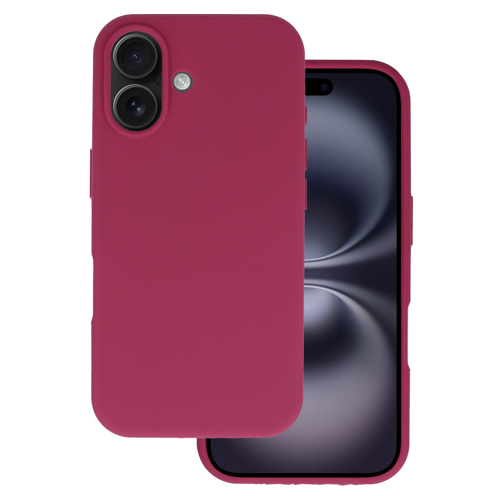 Dėklas telefonui Silicone Lite Case iPhone 16 bordo