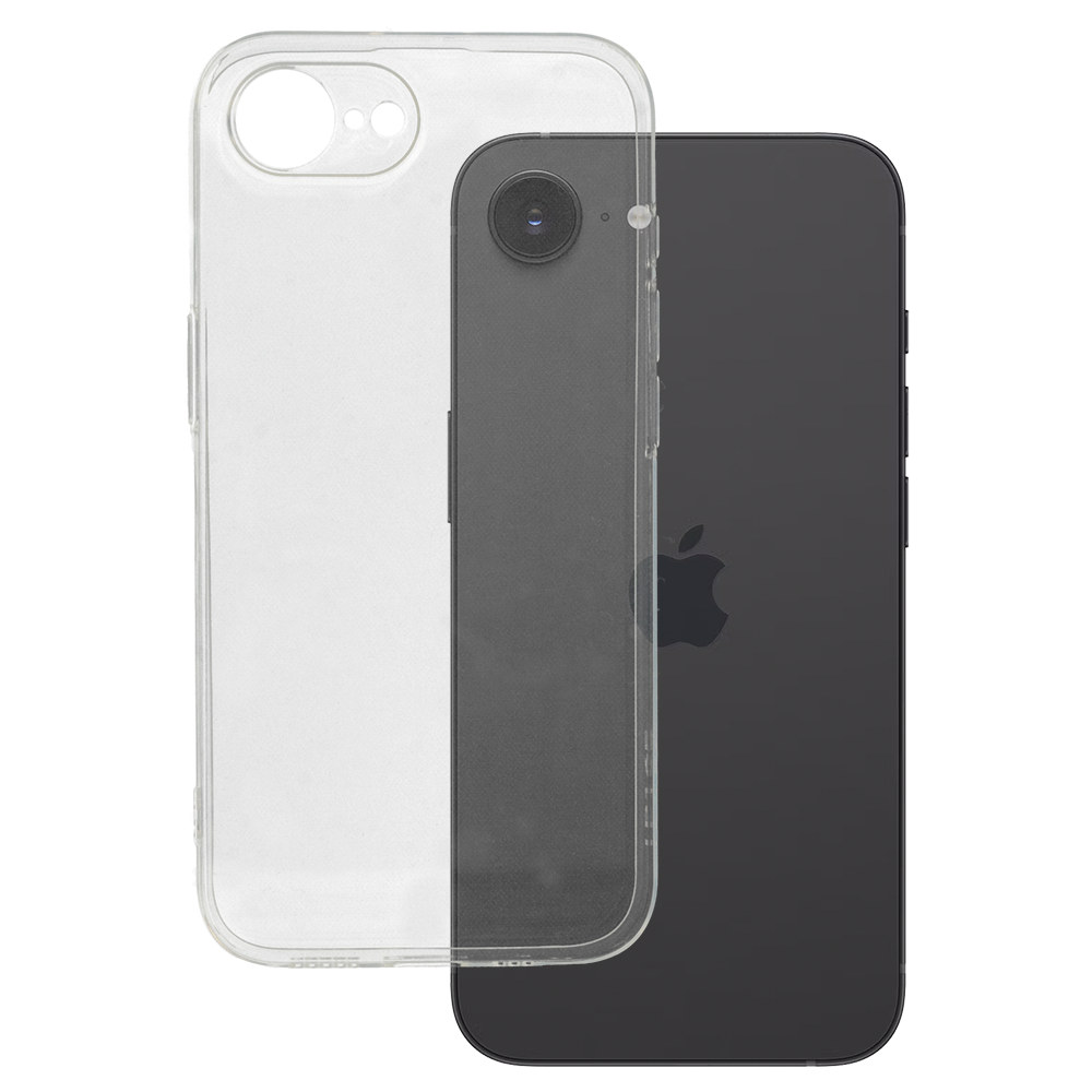Itin plonas 1mm dėklas telefonui Iphone 16e skaidrus