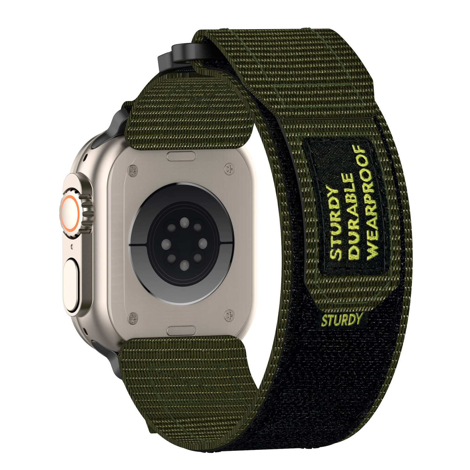 Nailoninė kilpa Apple Watch 38/40/41 dizaino 4 khaki