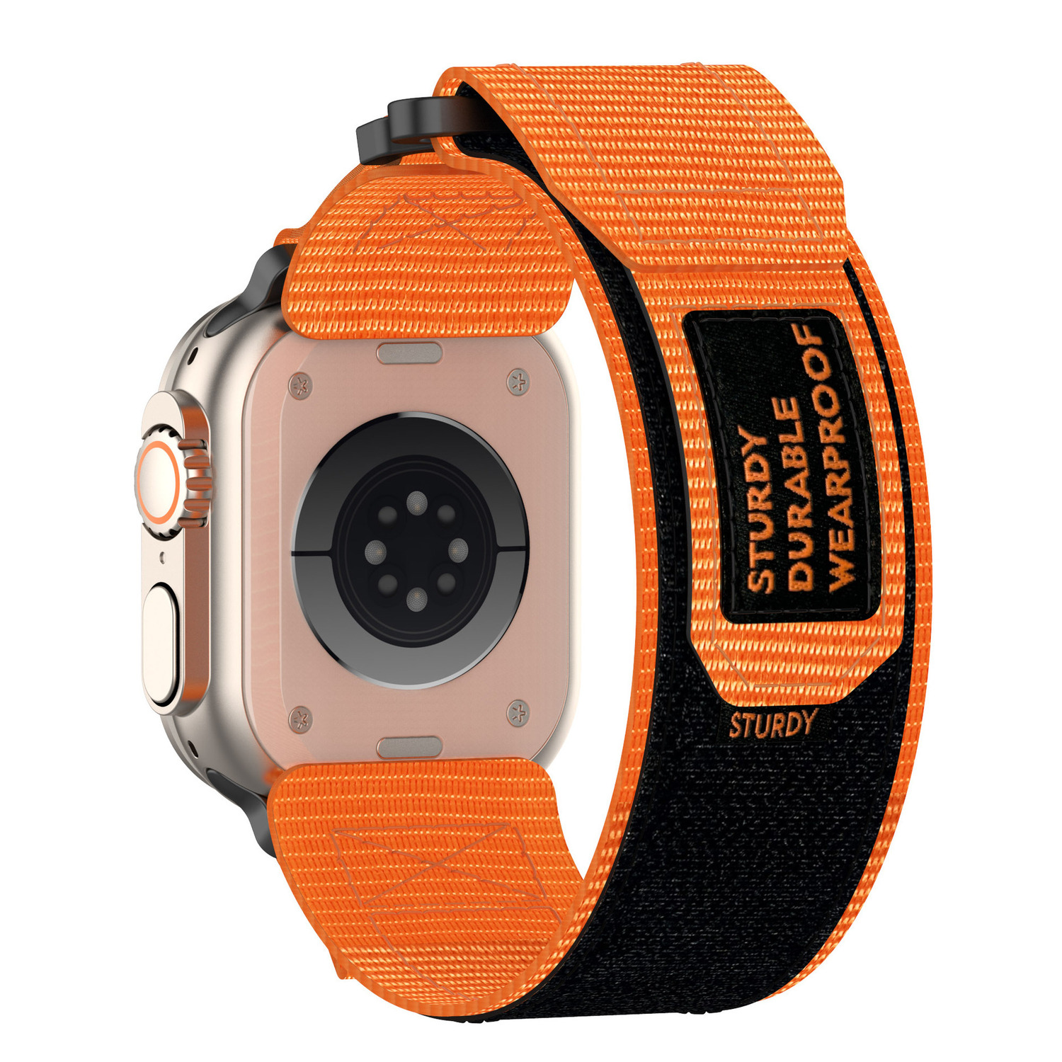 Nailoninė kilpa Apple Watch 38/40/41 dizainas 4 oranžinė