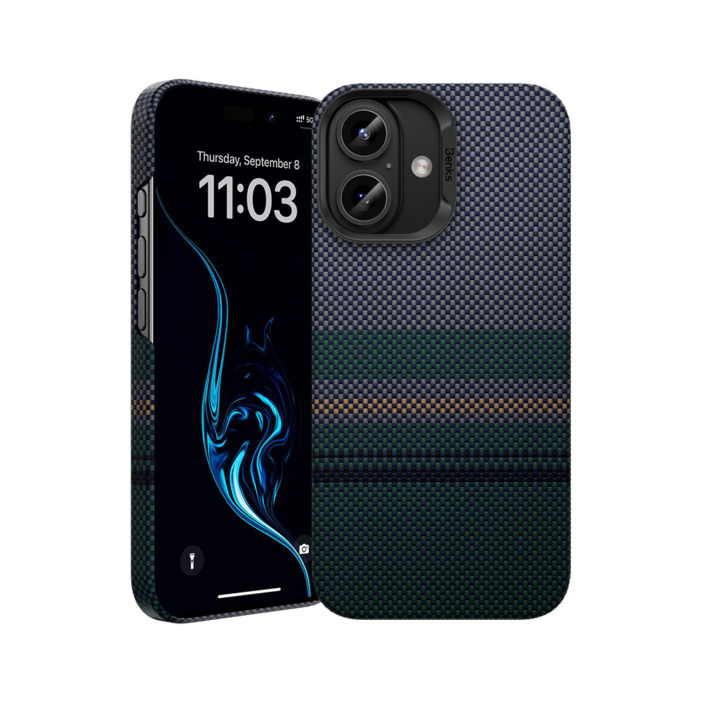 Benks magnetinis Armor Air Aurora Kevlar 600D dėklas (0063) Iphone 16 telefonui