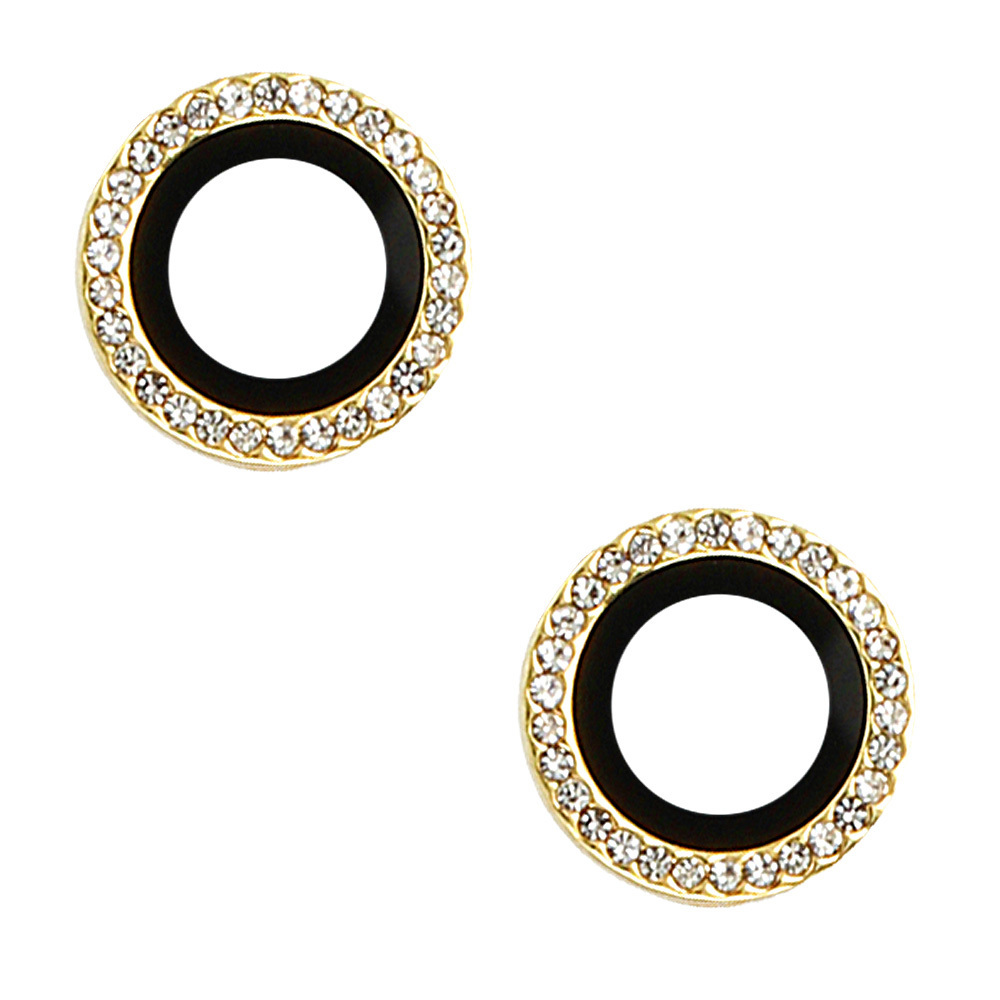 Apsauginis stiklas KIEKVIENAS DIAMOND kamerai (OBJEKTYVAS) Iphone 16/16 Plus auksinis (2 objektyvai)