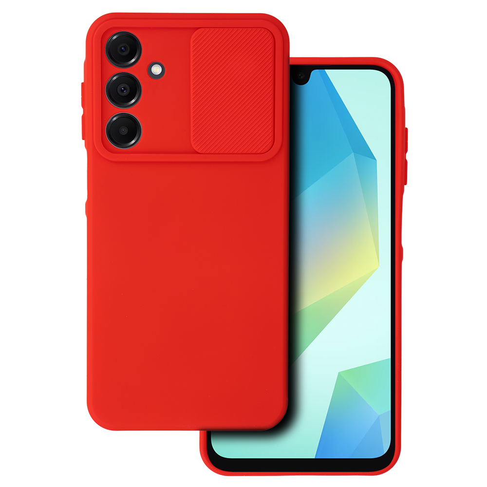 Camshield Minkštas dėklas telefonui Samsung Galaxy A16 4G/5G raudonas