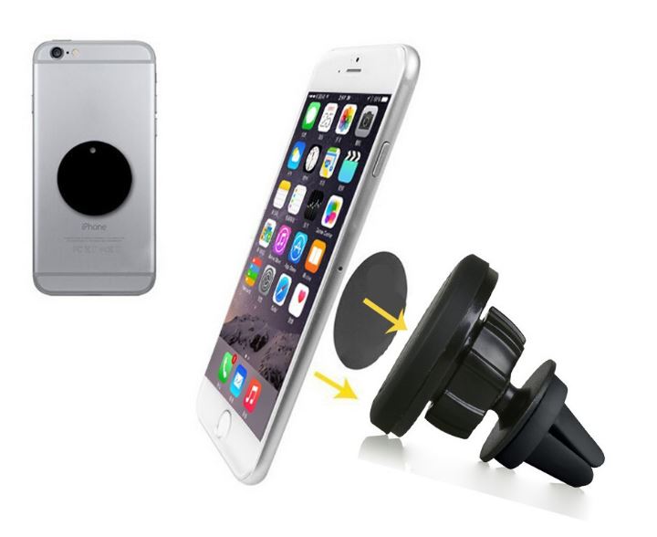 Automobilinis telefono laikiklis CPH-27, tvirtinamas ant ventiliacijos grotelių, magnetinis, didelis