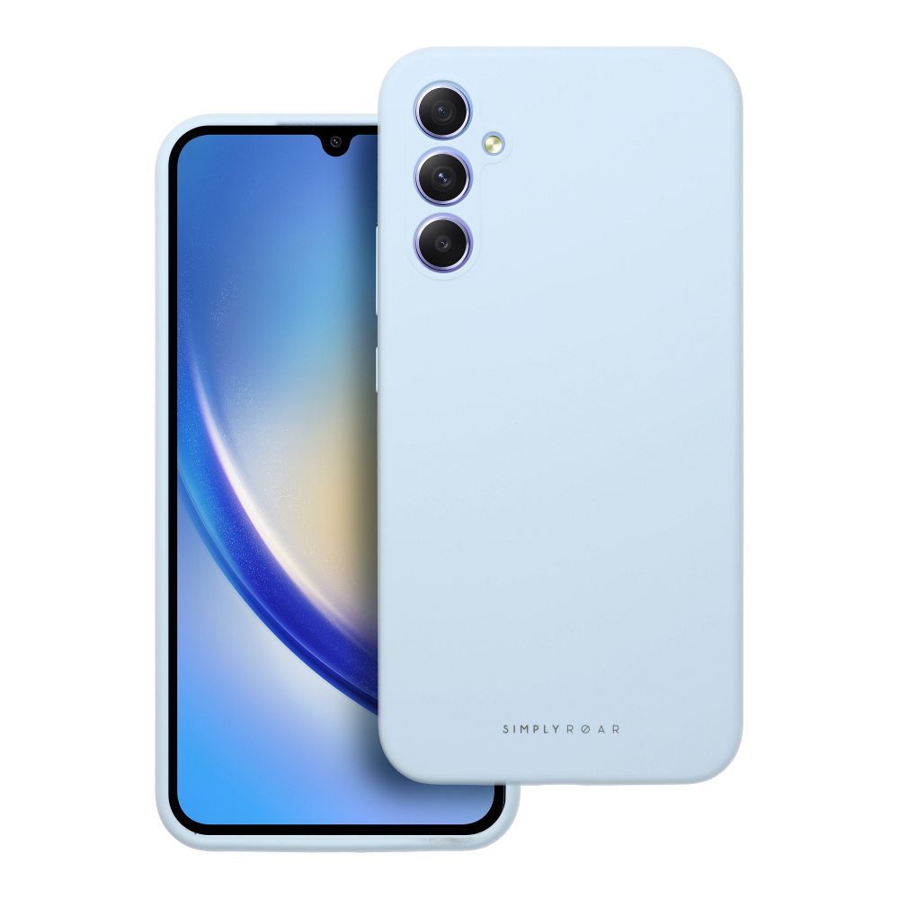 ROAR dėklas CLOUD SKIN telefonui SAMSUNG A34 5G šviesiai mėlynas