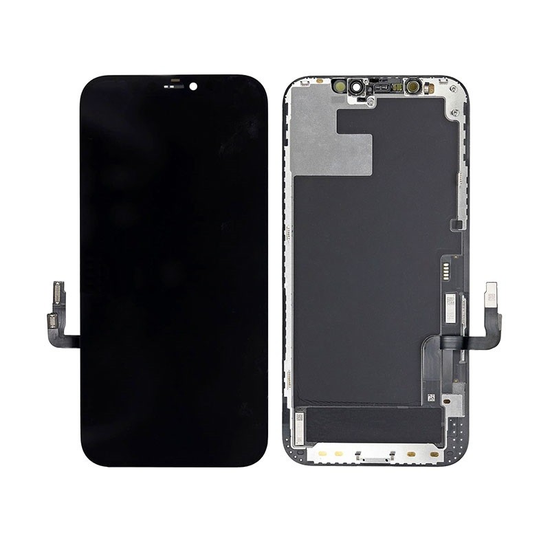 Ekranas Apple iPhone 12/12 Pro su lietimui jautriu stikliuku ZY INCELL (removable IC)