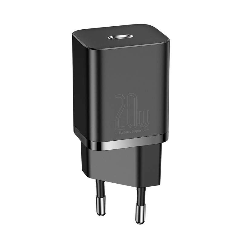 Įkroviklis Baseus Super Si 20W USB-C juodas CCSUP-B01