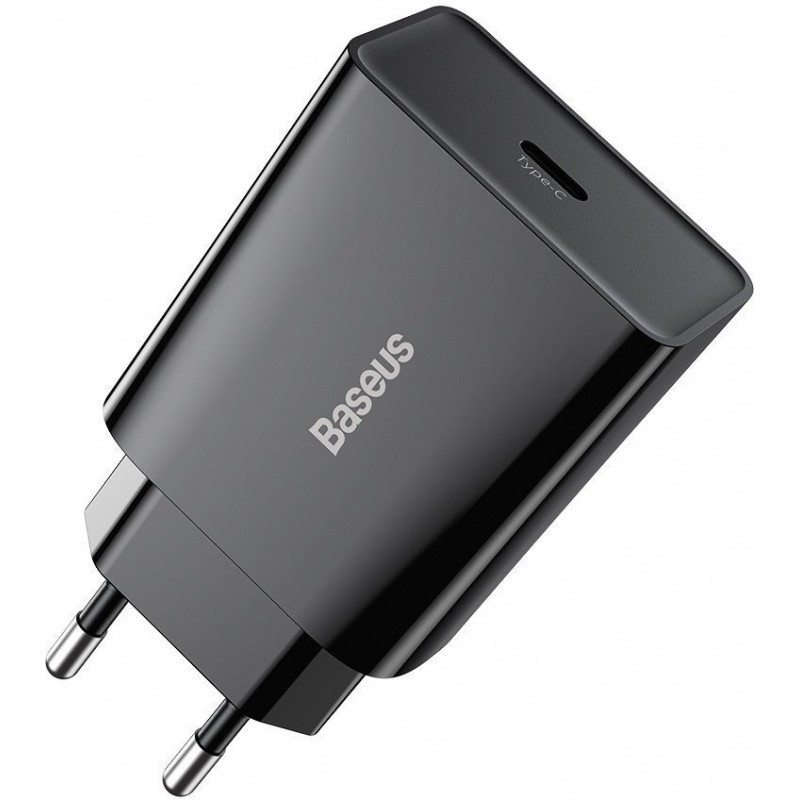 Įkroviklis Baseus Speed Mini Quick Charger 20W USB-C juodas CCFS-SN01