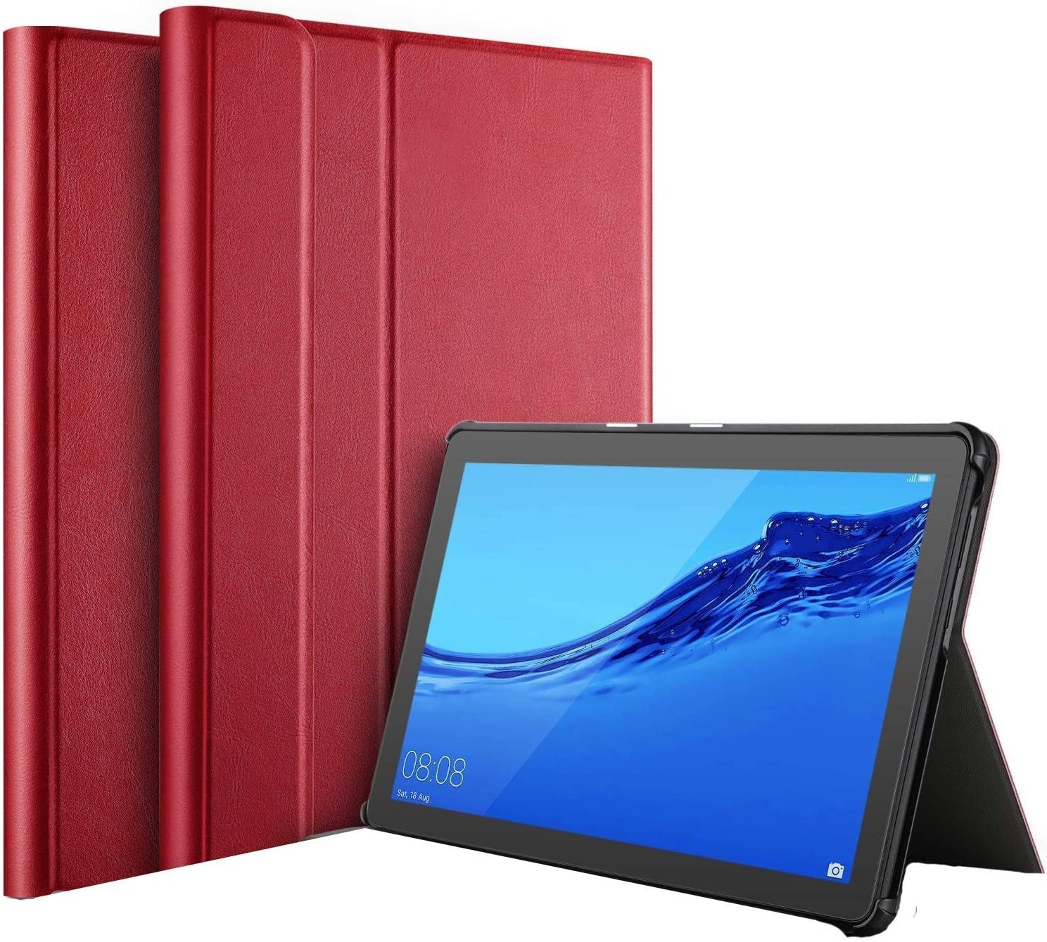 Dėklas Folio Cover Samsung X110/X115 Tab A9 8.7/X130/X135 Tab A11 8.7 raudonas